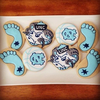 UNC Sugar Cookie Wedding Favors - Fairly Southern