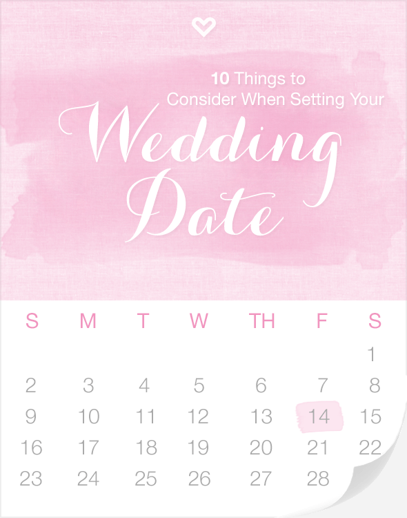 10 Things to Consider When Setting Your Wedding Date via Loverly - Fairly Southern