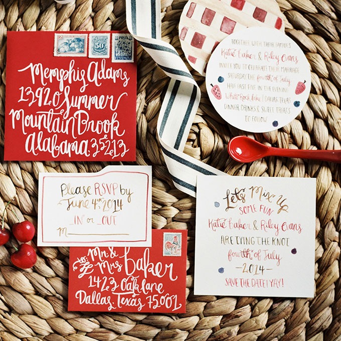 "Sweet as Pie" Winter Wedding Stationery - Fairly Southern