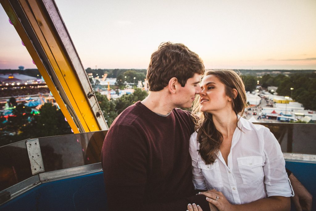 North Carolina State Fair Engagement Session - Fairly Southern