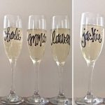Personalized Champagne Flutes: Perfect Bridesmaid Gift or Bachelorette Party Favor - Fairly Southern