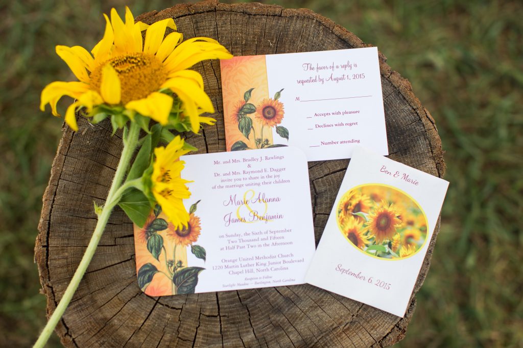 Autumn Wedding with Sunflowers and Burgundy Details | Fairly Southern