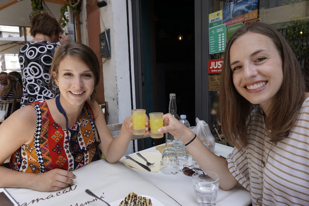 Gluten-Free limoncello at Mama Eat in Rome - Tips for Eating Gluten-Free in Italy | Fairly Southern