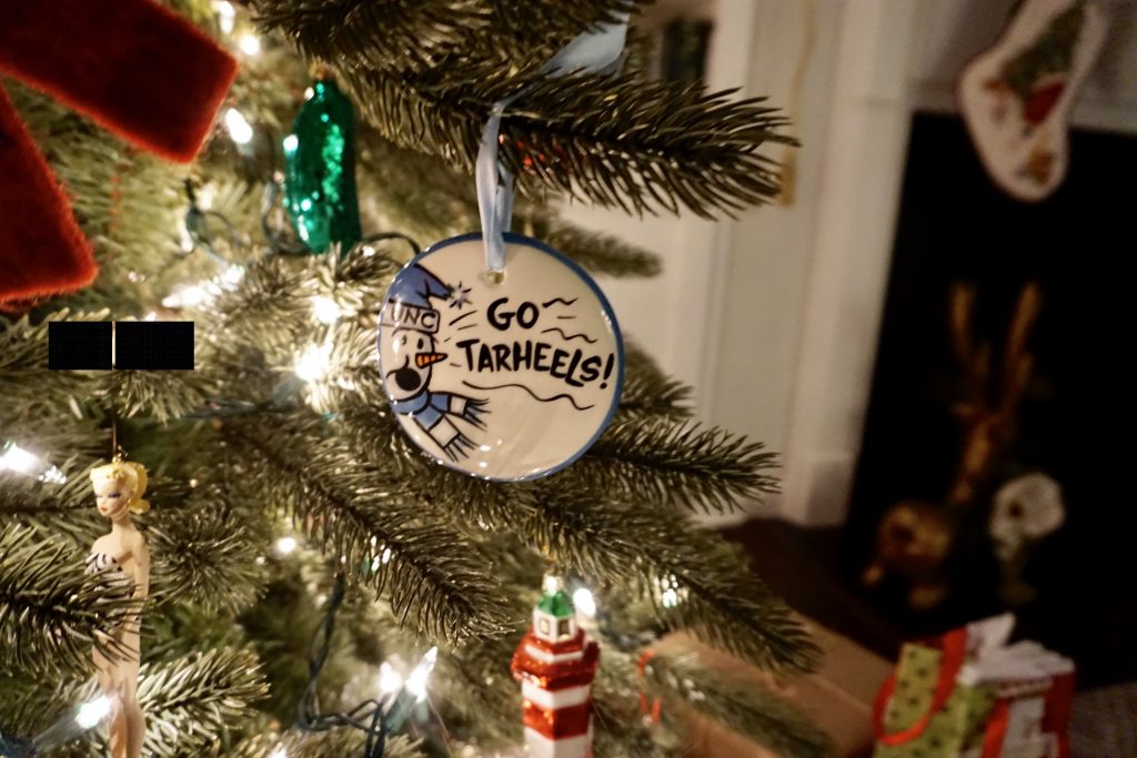 Go Tar Heels Christmas ornament | Fairly Southern