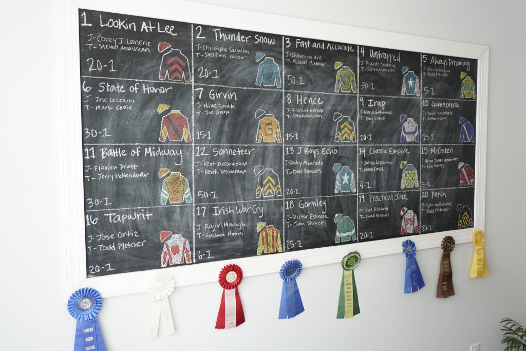 Kentucky Derby Party Decor Using Recycled Horse Show Ribbons | Fairly Southern