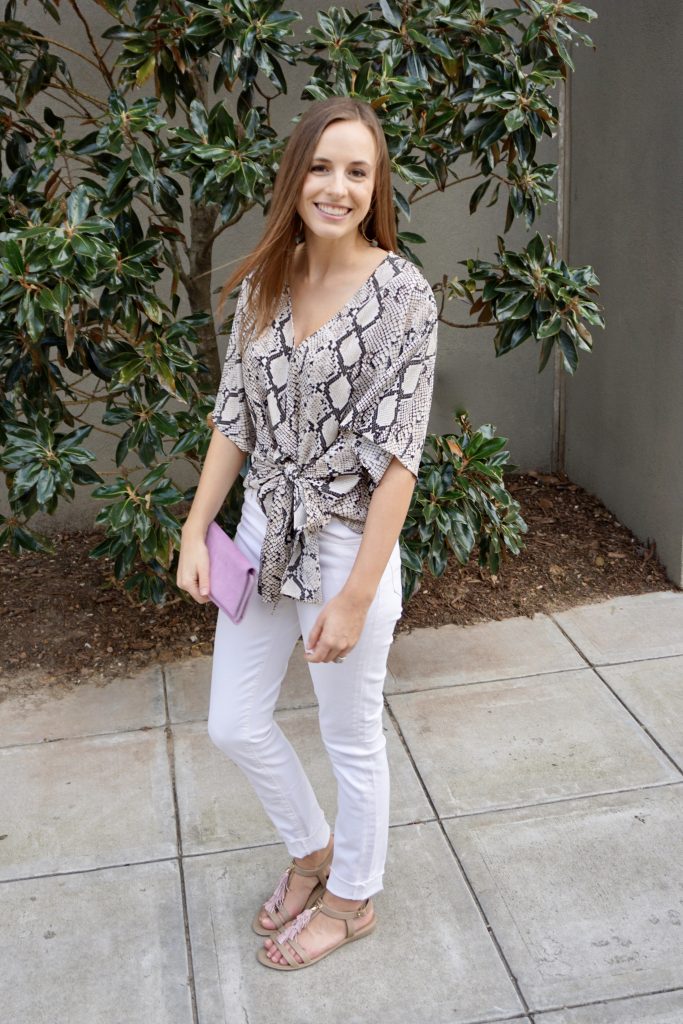 Snakeskin, Styled Two Ways  |  Ethical fashion using the latest spring fashion trend  |  Fairly Southern