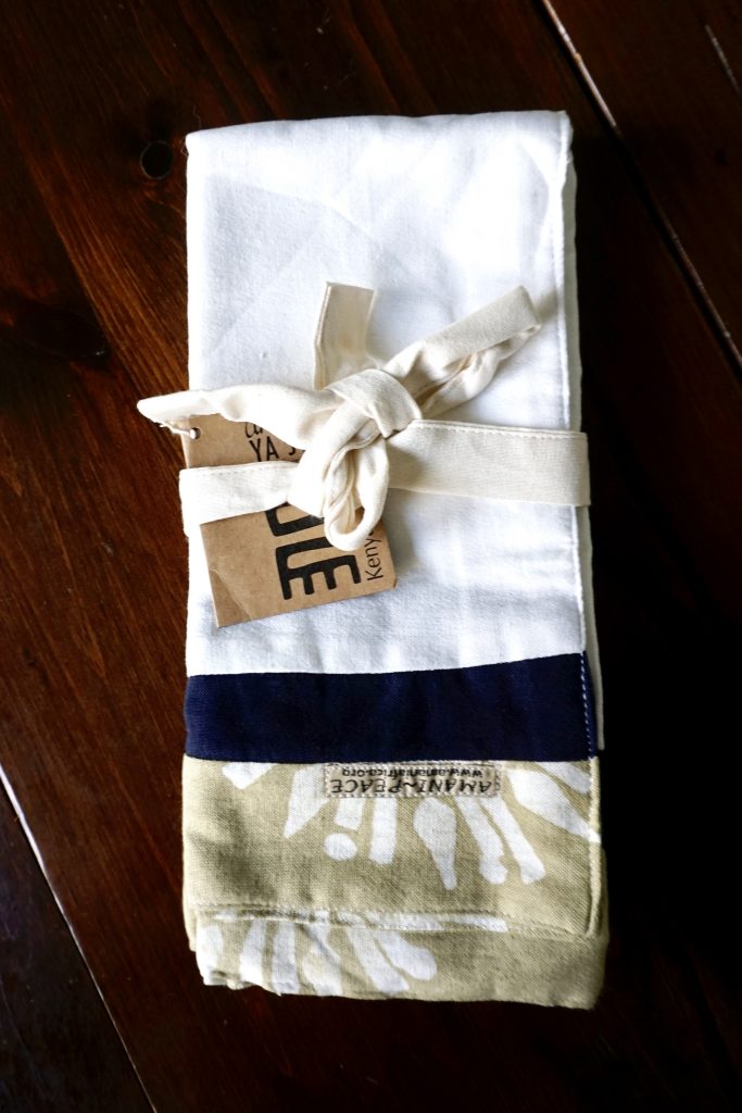 Limited tea towel set by Amani ya Juu - fair trade home goods made by artisans in Africa  |  Fairly Southern