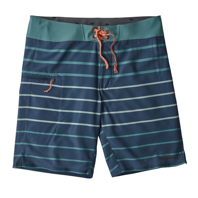 Patagonia navy and teal board shorts  |  Sustainable and Ethically Made Swimwear for Women, Men, and Kids  |  Fairly Southern