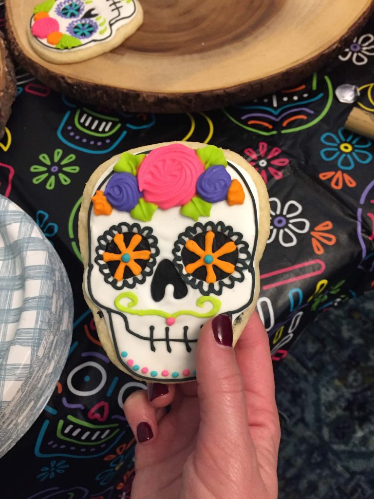 Day of the Dead Sugar Skull gluten free sugar cookies  |  Fairly Southern