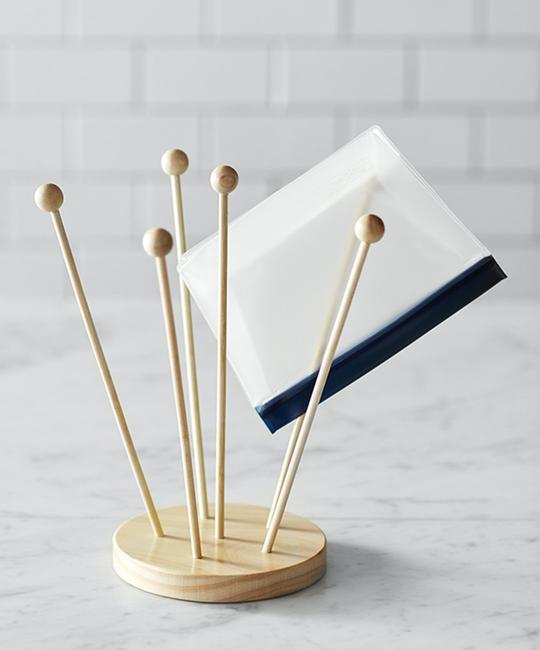 Reusable Silicone Bag Drying Stand from Boon Supply | Eco-Friendly Holiday Gift Guide | Fairly Southern