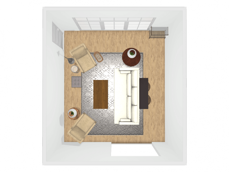 Socially Conscious Living Room Makeover Part 2: Space Planning