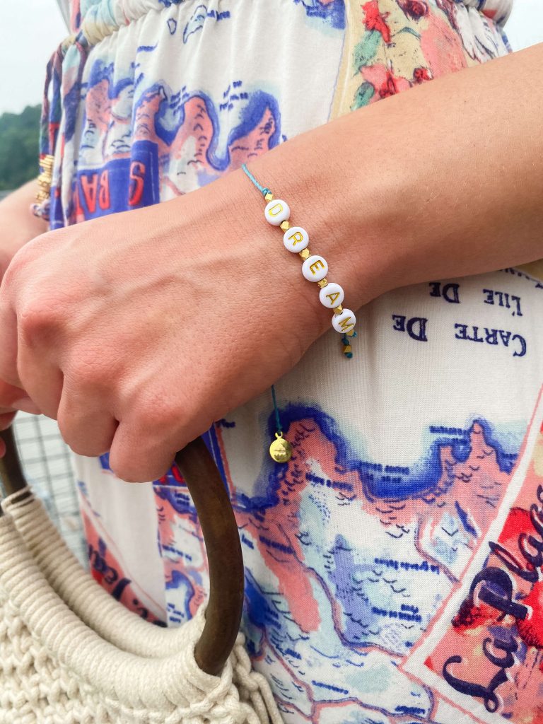 Dream Bracelet - Vacation Outfit Inspiration | Belle + Blossom Review: Fair Trade, Sustainable Accessories and Lifestyle | Fairly Southern
