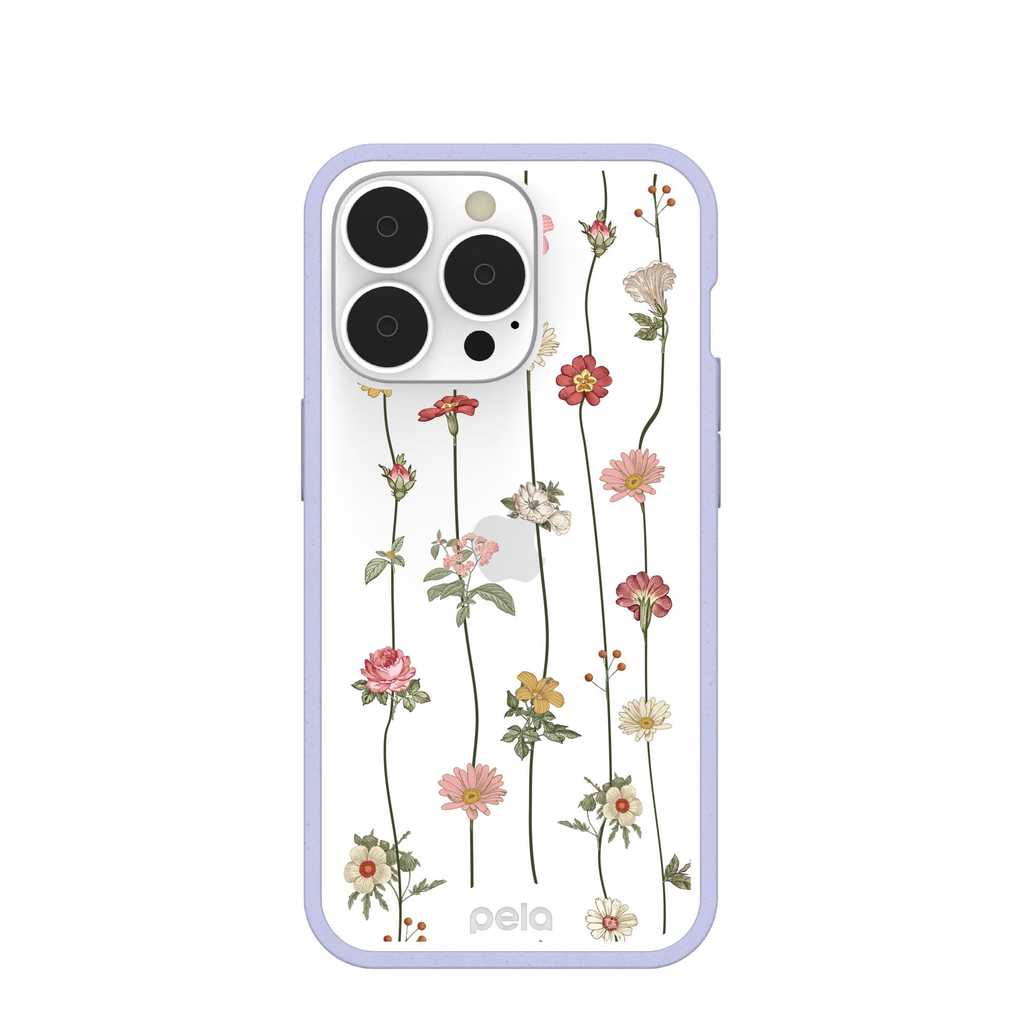 Clear Floral Vines Pela Compostable Phone Case | Fairly Southern